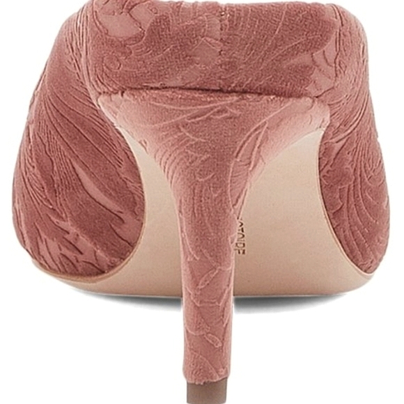 POUR LA VICTOIRE Daria Kitten Heel Slides in Rose - Picture 5 of 6